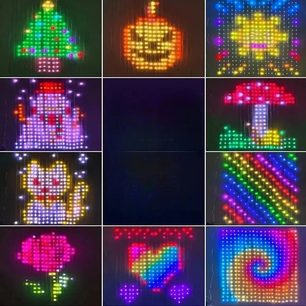 Luci a tenda LED con pixel, co - Lighting Christmas Decor recensione e prezzo