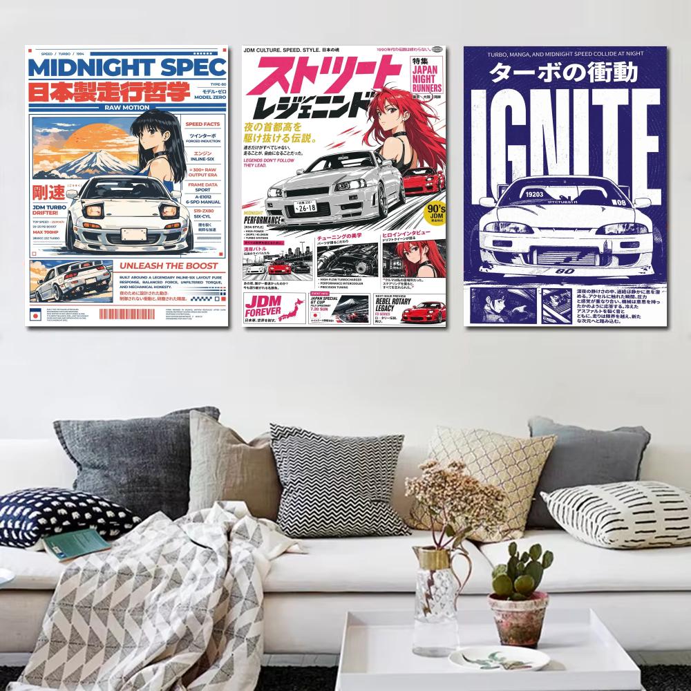 Poster in stile Japandi di Car - Lighting Mcqueen Bedroom Decor recensione e prezzo
